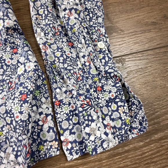 J. Crew x Liberty Art Fabric Cotton Poplin Perfect Button Down Shirt Sz 6 Floral - Picture 5 of 9